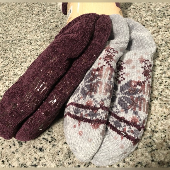 Muk Lukas Cabin Sock 2 Pair Pack New With Tags Size Small/Medium - Picture 3 of 13